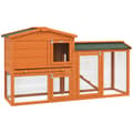 Pikkukuva 10 / 10: Rootz Small Animal Cage - Kanin ulkokäyttöinen - Pienin eläinkotelo - Talvi- ja Turvallinen ja tukeva - 150 cm x 45 cm x 85 cm