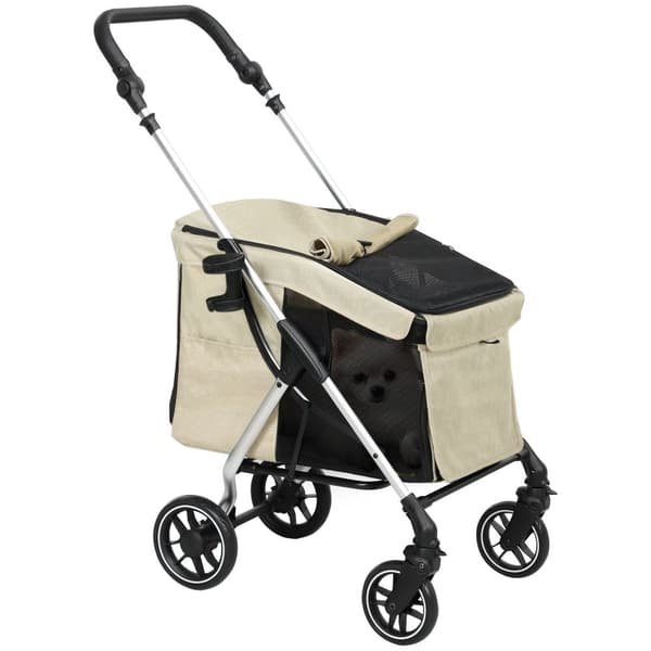 Rootz -koiran auto - lemmikkieläinten kuljetus - taitettava buginen - kevyt muotoilu - pestävä tyyny - 80L x 48,5b x 106h cm
