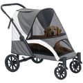 Miniatyrbild 10 av 10: Rootz Foldbar Dog Buggy - Pet Car - Pet Barnvagn - enkel förvaring - 124 cm x 67 cm x 100 cm - Grå
