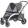 Miniatyrbild 1 av 10: Rootz Foldbar Dog Buggy - Pet Car - Pet Barnvagn - enkel förvaring - 124 cm x 67 cm x 100 cm - Grå