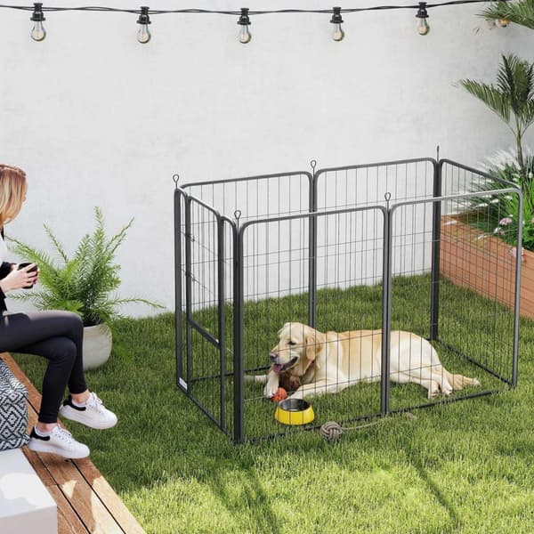 Rootz Dog Playpen - Puppy -kotelo - Pet -aita - Vahva ja taitettava - 136 cm x 68cm x 100cm