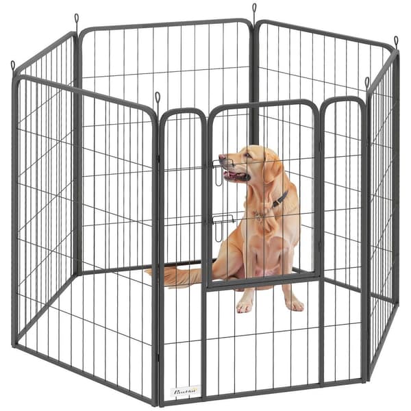 Rootz Dog Playpen - Puppy -kotelo - Pet -aita - Vahva ja taitettava - 136 cm x 68cm x 100cm