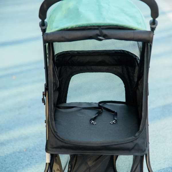 Rootz Pet Buggy Dog Barnvagn - Fällbar husdjursvagn - Dog Pram - Regnskydd - Enkel resa - 80,5L x 51,5W x 100 timmar cm