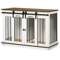 Pikkukuva 1 / 10: Rootz Dog Cage - Koiralaatikko - Kuljetuslaatikko koirille - maalaismainen muotoilu - lukittava - 120 cm x 60 cm x 88,5 cm