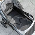 Miniatyrbild 8 av 10: Rootz Dog Car Foldbar Buggy - Pet Barnvagn - hundbärare - Shock -Absorbing - 124 cm x 67 cm x 100 cm - för stora hundar upp till 30 kg, grå, svart