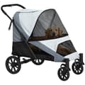 Miniatyrbild 10 av 10: Rootz Dog Car Foldbar Buggy - Pet Barnvagn - hundbärare - Shock -Absorbing - 124 cm x 67 cm x 100 cm - för stora hundar upp till 30 kg, grå, svart