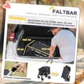 Miniatyrbild 6 av 10: Rootz Dog Car Buggy - husdjurstransportvagn - Fällbar husdjursbärare - Lätt design - 80 cm x 48,5 cm x 106 cm