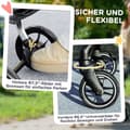 Miniatyrbild 8 av 10: Rootz Dog Car Buggy - husdjurstransportvagn - Fällbar husdjursbärare - Lätt design - 80 cm x 48,5 cm x 106 cm