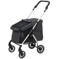 Miniatyrbild 1 av 10: Rootz Dog Car Buggy - husdjurstransportvagn - Fällbar husdjursbärare - Lätt design - 80 cm x 48,5 cm x 106 cm