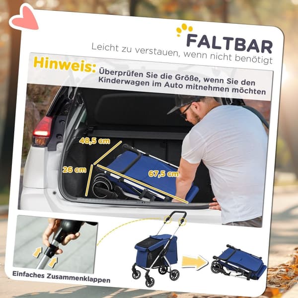 Rootz Dog CAR - PET -STORTALI - Kompakti kantaja - taitettu ja kevyt - verkkoikkunat - 80L x 48,5w x 106h cm