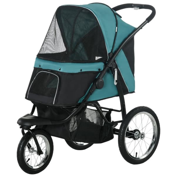 Rootz Dog Car - Hundebuggy - Pet Barnvagn - Solskydd - Fällbar design - 111 x 58 x 107 cm