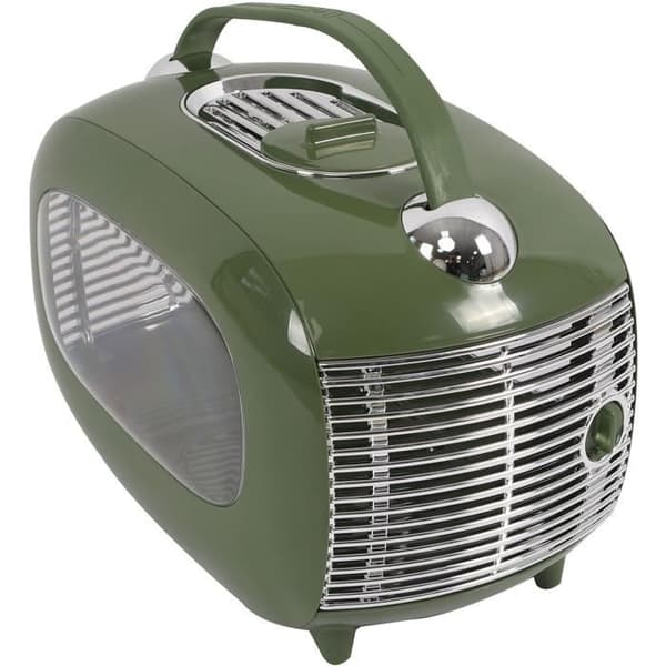 Kuljetuslaatikko - M PETS - SIXTIES Classic - Kahva - Olkahihna - Sivulta avattava - 5 kg max - Vihreä
