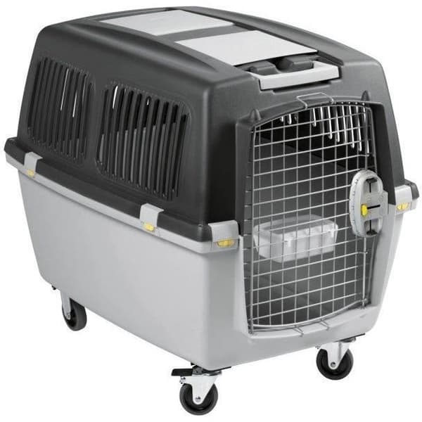 KERBL - Transportlåda för hundar - GULLIVER MEGA - 70 x 50 x 51 cm - Grå