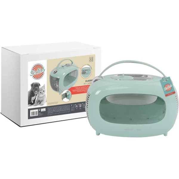 Kuljetushäkki - M PETS - SIXTIES Classic - Kahva - Reppu - Avattava takaa - 5 kg max - Sininen