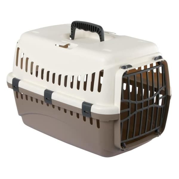 KERBL Expedition hundtransportlåda - 48x32x32cm - Krämfärgad och taupe