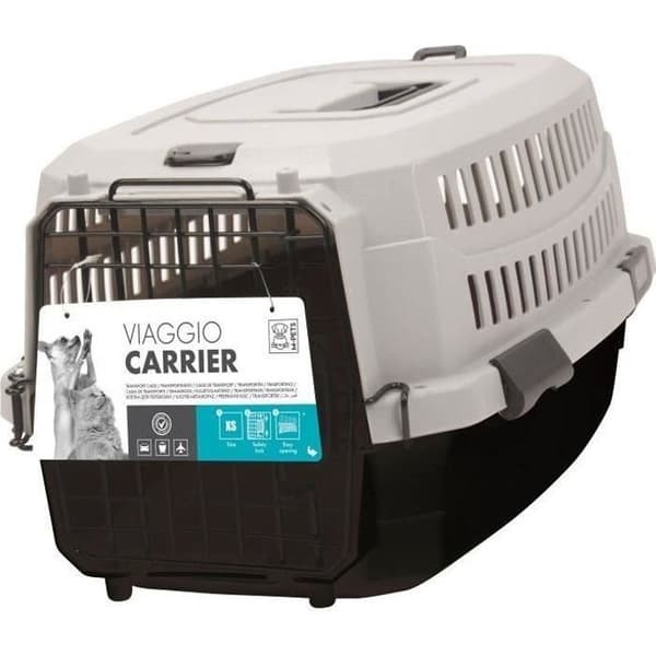 M-PETS Viaggio Transportkasse M - 68x47,6x45cm - Sort og Grå - Til Hunde