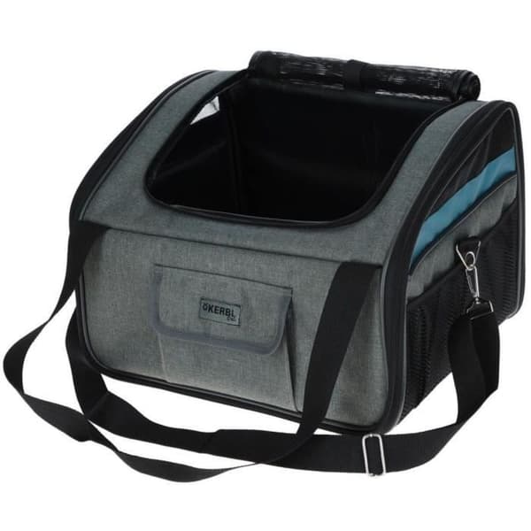 Autolaukku - KERBL - Loma - Harmaa/sininen - 44x35x30 cm - Integroitu lyhyt hihna