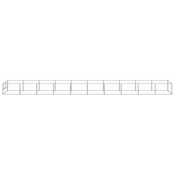 Hundgård silver 10 m² stål