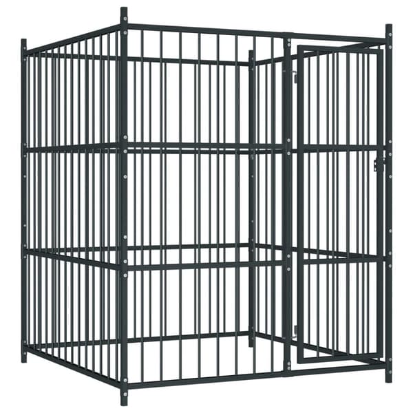 Hundgård för utomhusbruk 150x150x185 cm
