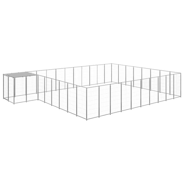 Hundgård silver 25,41 m² stål