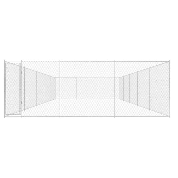 Hundgård för utomhusbruk galvaniserat stål 950x570x185 cm