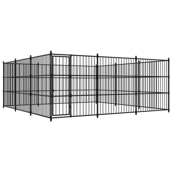 Hundgård för utomhusbruk 450x450x185 cm