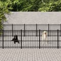 Miniatyrbild 1 av 2: Hundgård för utomhusbruk stål 37,64 m²