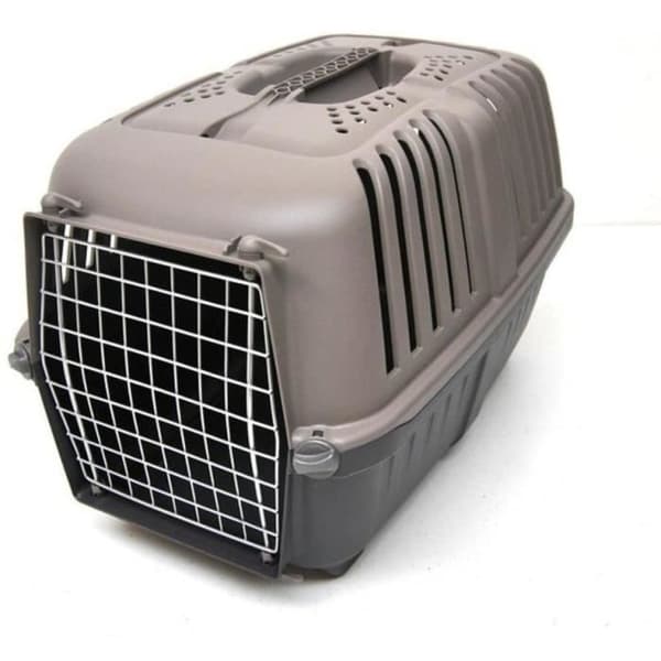 Transportbur - AIMÉ - PRATIKO til hunde og katte i plastik, 48 x 31 x 32 cm, metaldør