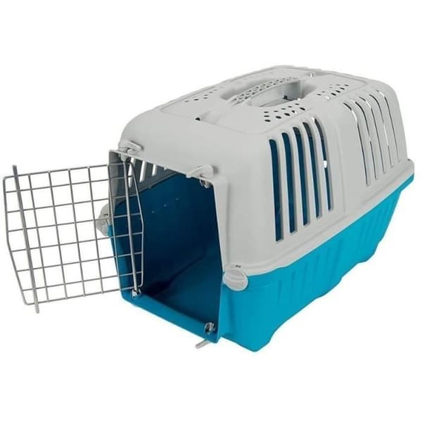 Transportbur - AIMÉ - PRATIKO til hunde og katte i plastik, 48 x 31 x 32 cm, metaldør