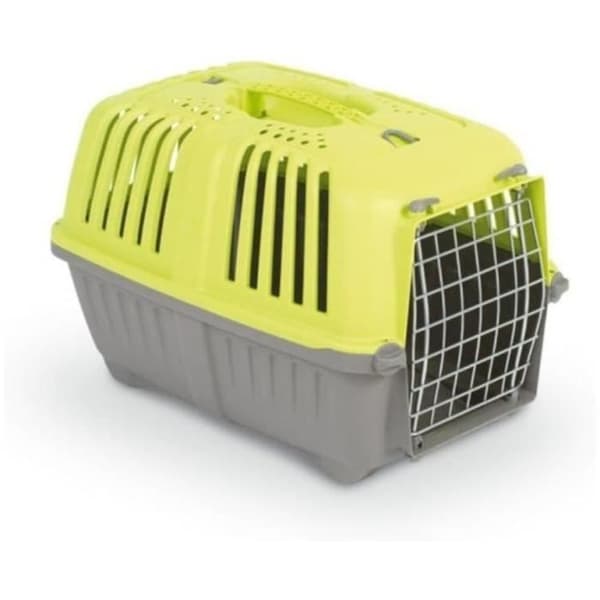 Transportbur - AIMÉ - PRATIKO til hunde og katte i plastik, 48 x 31 x 32 cm, metaldør