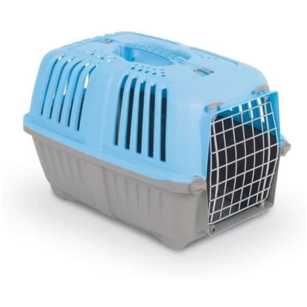 Transportbur - AIMÉ - PRATIKO til hunde og katte i plastik, 48 x 31 x 32 cm, metaldør