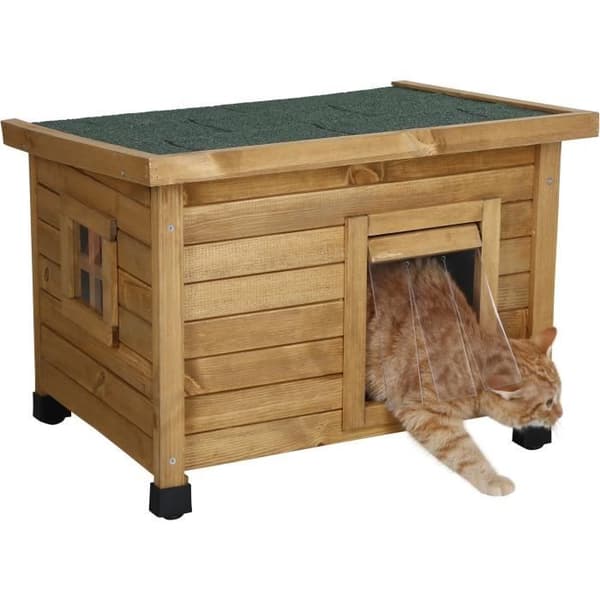 KERBL Rustica -kissankoppi 57x42x45cm - Puu