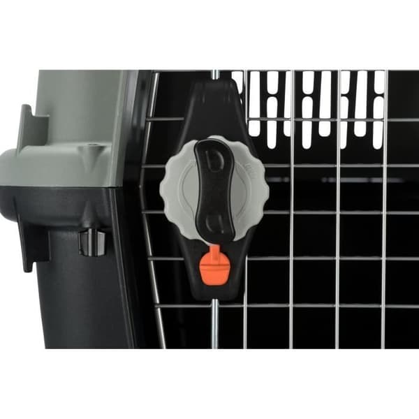 TRIXIE Giona 5 transportkasse - genbrugt - M: 60 × 61 × 81 cm - Antracit og grågrøn