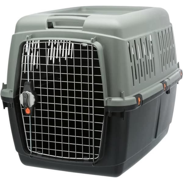 TRIXIE Giona 5 transportkasse - genbrugt - M: 60 × 61 × 81 cm - Antracit og grågrøn