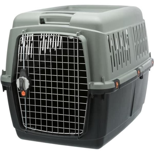 TRIXIE Giona 5 transportkasse - genbrugt - M: 60 × 61 × 81 cm - Antracit og grågrøn