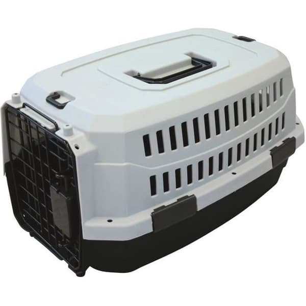 M-PETS Viaggio Transportkasse XS - 48,3x32x25,4cm - Sort og Grå - Til Hunde og Katte