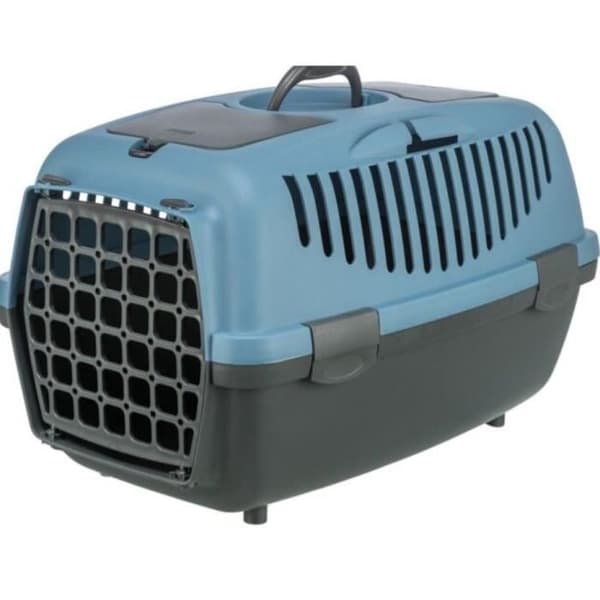 Transportlåda - TRIXIE - Capri 2 - Återvunnen - XS / S: 37 x 34 x 55 cm - Mörkgrå / Blå