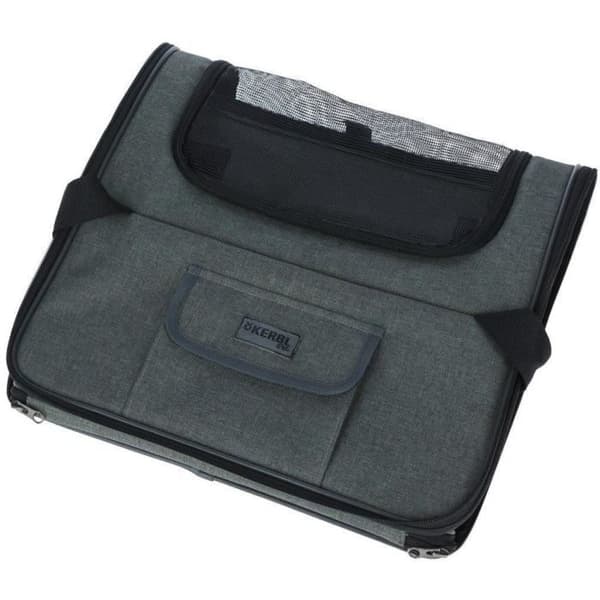Autolaukku - KERBL - Loma - Harmaa/sininen - 44x35x30 cm - Integroitu lyhyt hihna