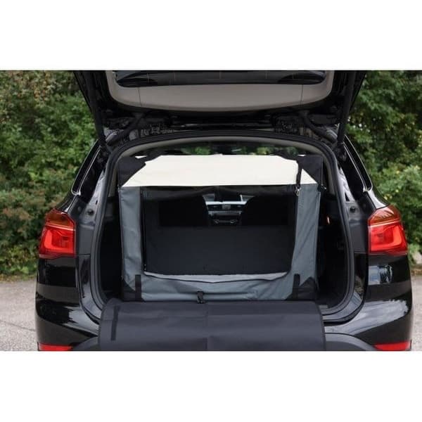 KERBL - Koirankuljetuslaatikko - JOURNEY - 81 x 58 x 58 cm - Harmaa / Beige