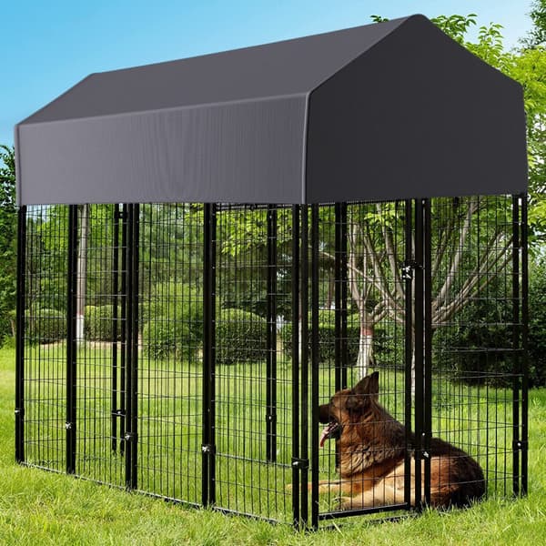 Oversized stor hundehus, vandtæt dække, sikker låge med låsemekanisme,L