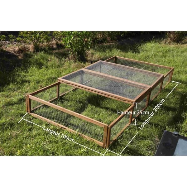 REPTILES PLANET Tortoise Park - Utomhussköldpaddshölje 200 x 100 x 25 cm (Längd x bredd x höjd)