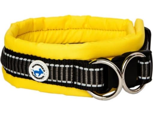 All For Dogs Obroża dla psa żółta r. M (40-50cm)