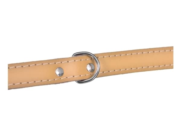 Chaba COLLAR 18mm/50cm av läder NATURE