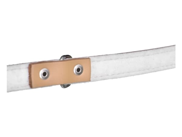 Chaba COLLAR 18mm/50cm av läder NATURE