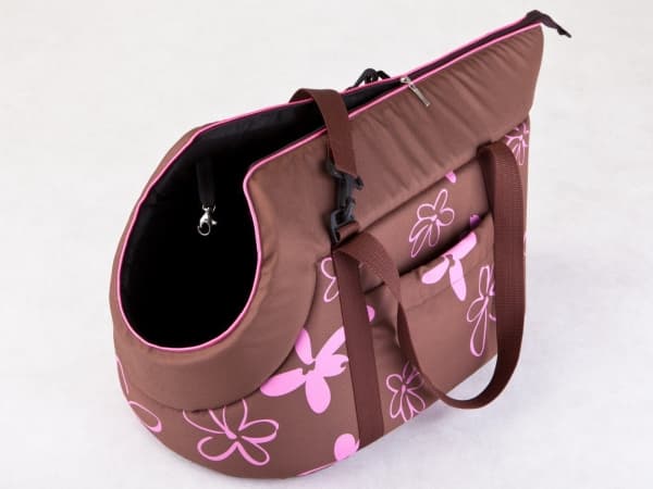HOBBYDOG R3 BROWN BAG IN FLOWERS