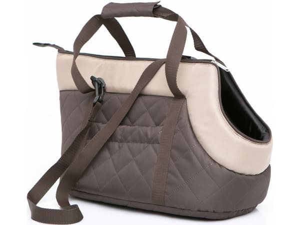 HOBBYDOG R3 BROWN BAG WITH BEIGE SCARF (NUBUK)