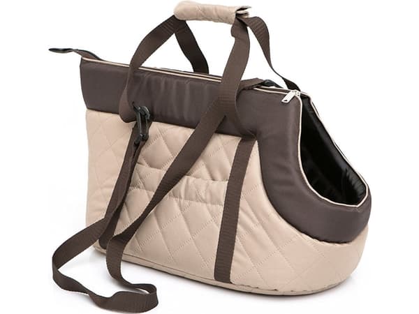 Hobbydog R1 Beige veske med brunt skjerf (Nubuck)