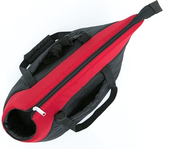 Hobbydog R3 Väska Svart med Röd Scarf (Nubuck)