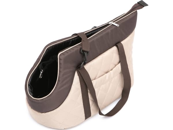 Hobbydog R3 BEIGE VESKE MED BRUNT SKJERF (NUBUK)