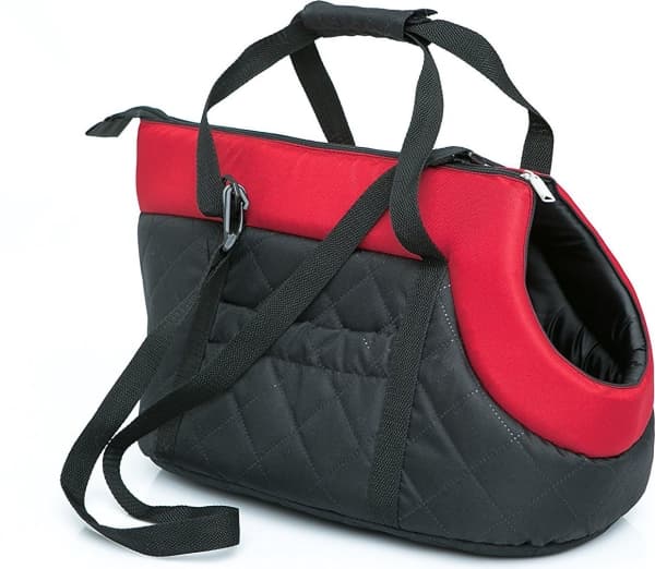 HOBBYDOG R2 BLACK BAG WITH RED SCARF (NUBUK)